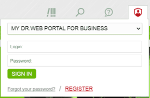 #Dr.Web screen